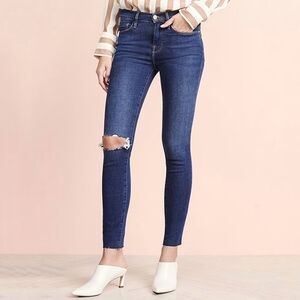 Frame Le Skinny de Jeanne jeans Jolie destroyed Distress Women's Size 24 New NWT